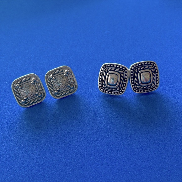 2 sets of silver earrings 🌺 - Picture 1 of 3